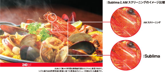 高精細印刷SublimaとAMスクリーニングの違い
